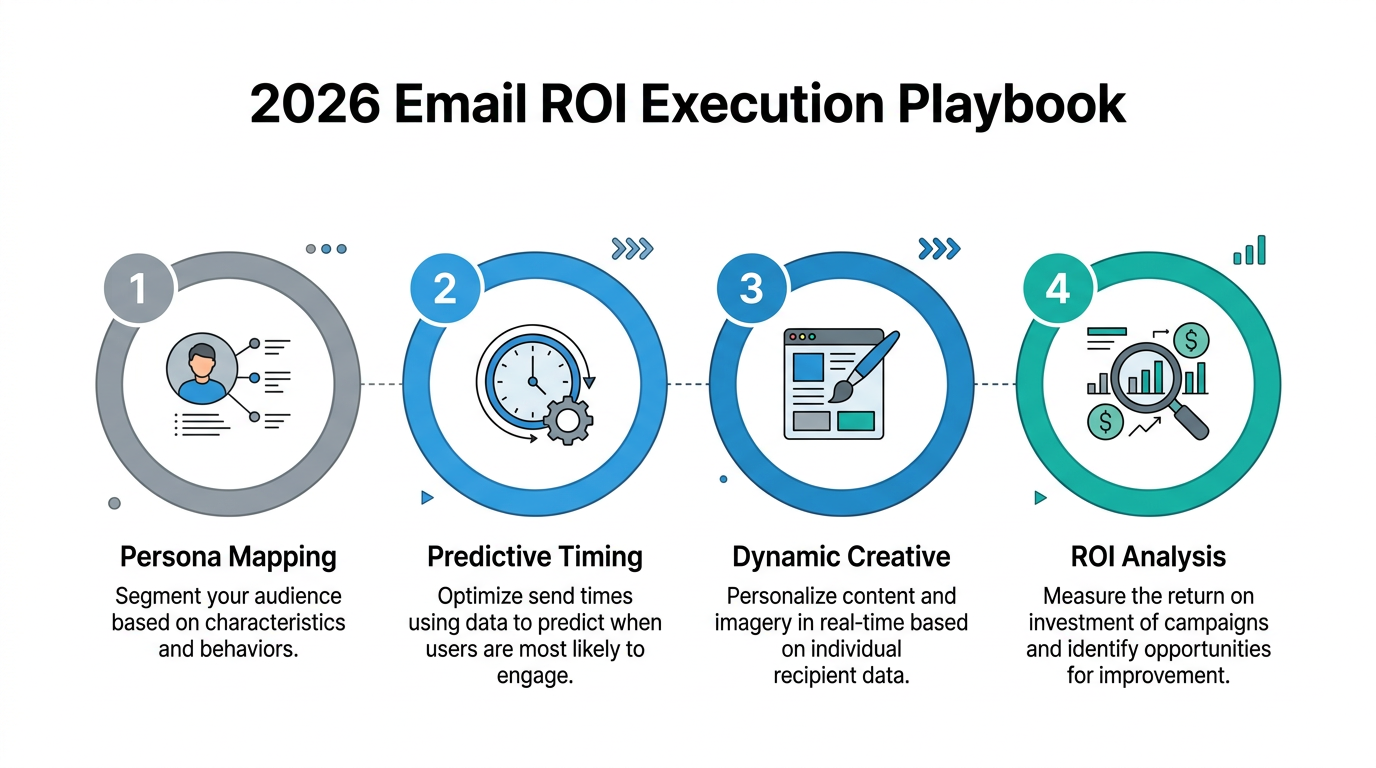 Four-step playbook for maximizing email marketing ROI with AI.