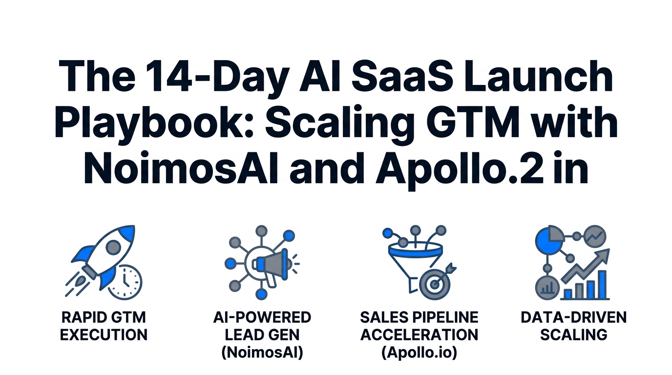 The 14-Day AI SaaS Launch Playbook: Scaling GTM with NoimosAI and Apollo.io in 2026