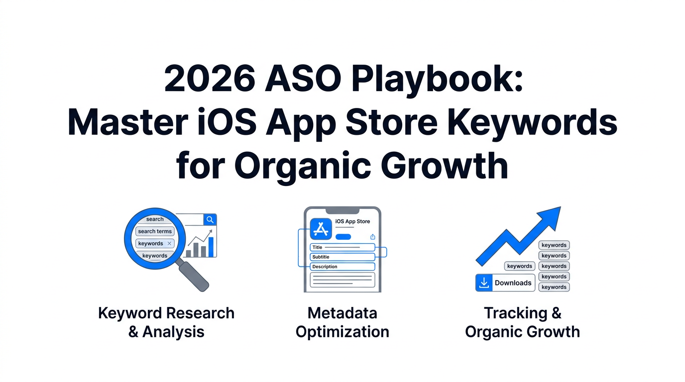 2026 ASO Playbook: Master iOS App Store Keywords for Organic Growth