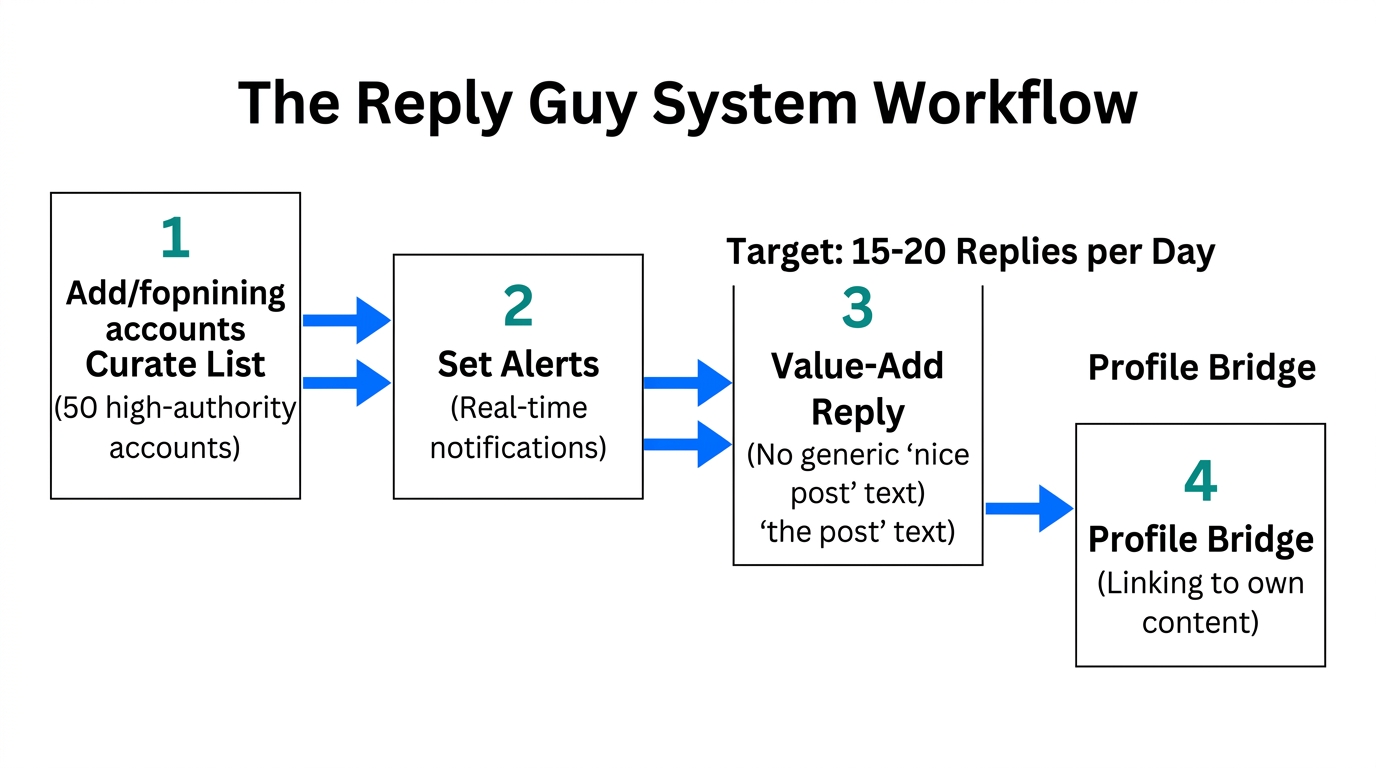 A four-step workflow for mastering the high-value reply strategy.