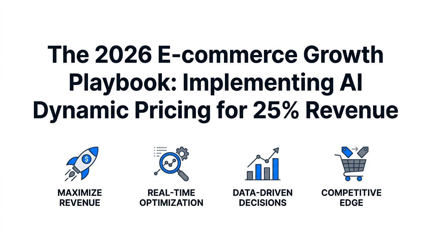 The 2026 E-commerce Growth Playbook: Implementing AI Dynamic Pricing for 25% Revenue Uplift