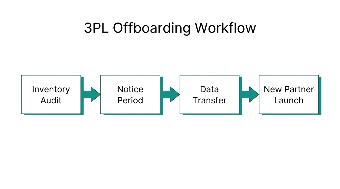 Standard steps for transitioning between ecommerce fulfillment providers.