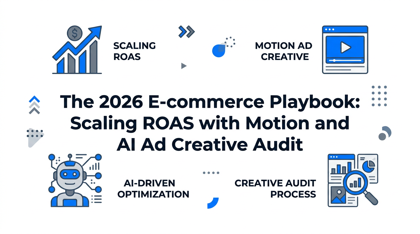 The 2026 E-commerce Playbook: Scaling ROAS with Motion and AI Ad Creative Audit