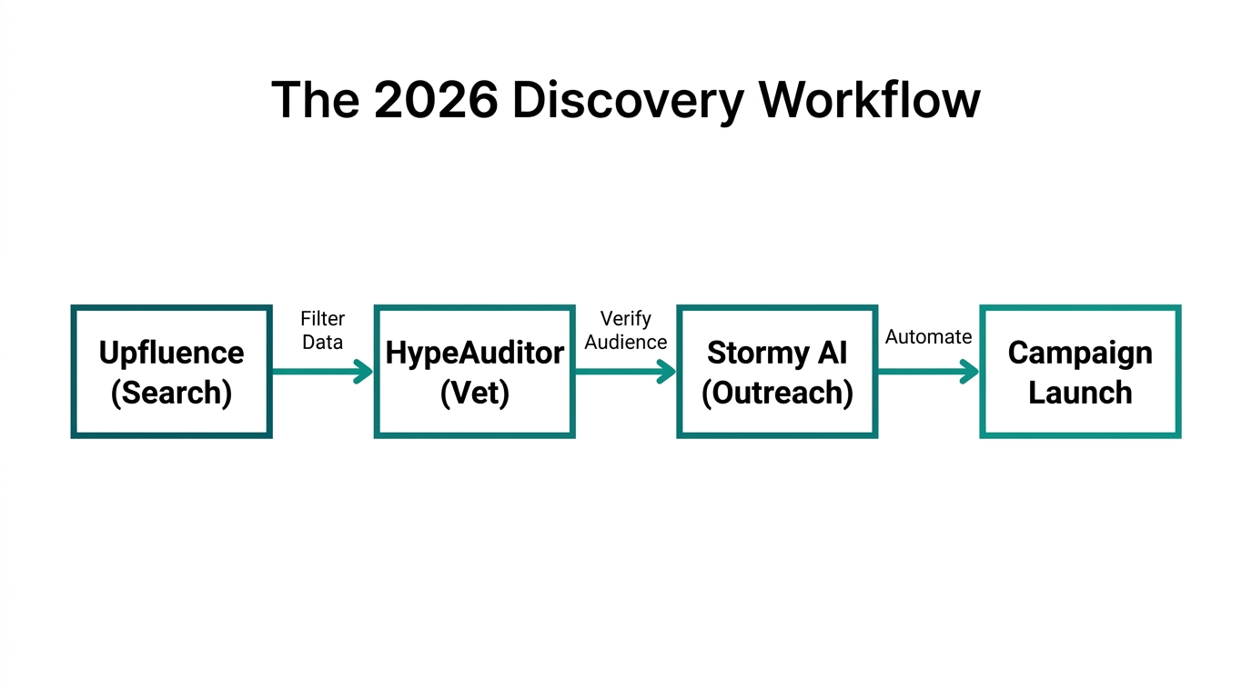 Automated workflow from discovery to campaign launch.