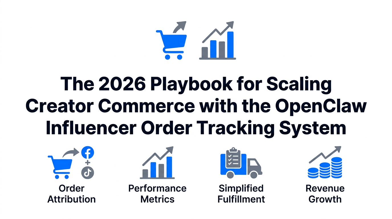 The 2026 Playbook for Scaling Creator Commerce with the OpenClaw Influencer Order Tracking System
