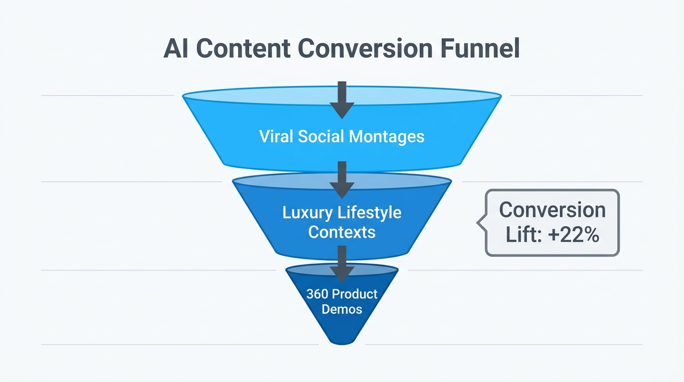 Mapping specific Tinker AI assets to stages of the customer purchase journey.