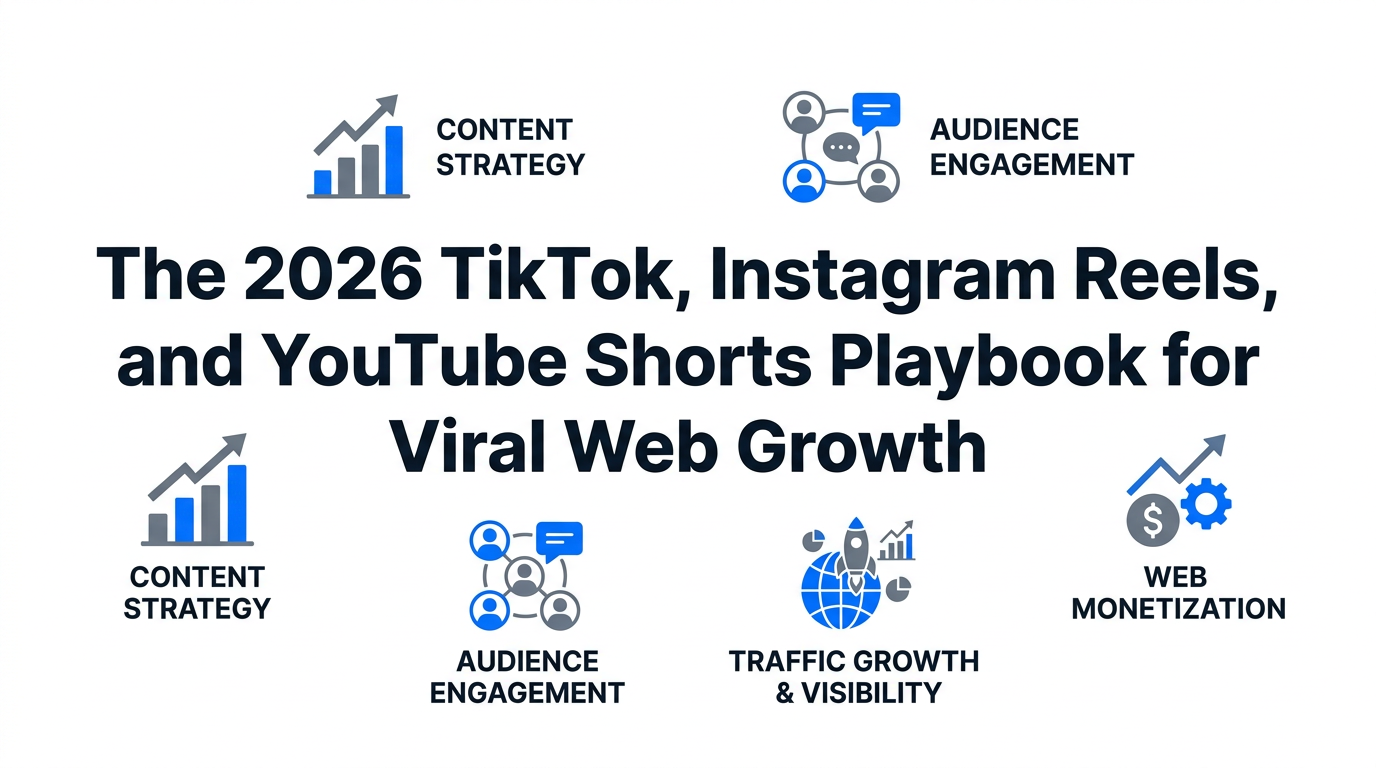 The 2026 TikTok, Instagram Reels, and YouTube Shorts Playbook for Viral Web Growth