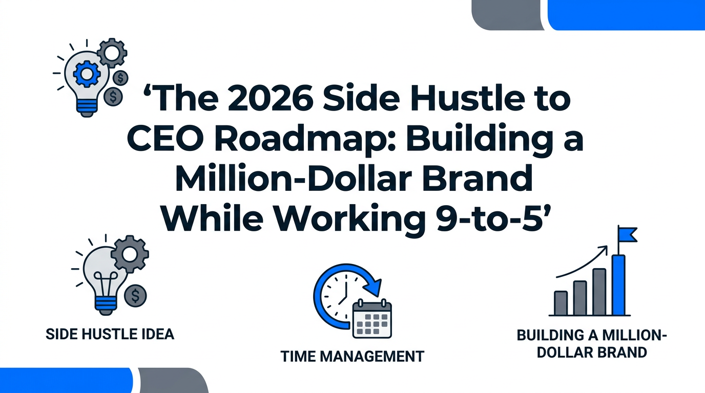 The 2026 Side Hustle to CEO Roadmap: Building a Million-Dollar Brand While Working 9-to-5