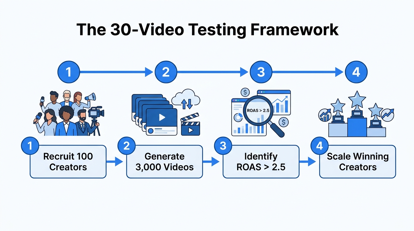 The four-step process for identifying and scaling high-performing affiliates.