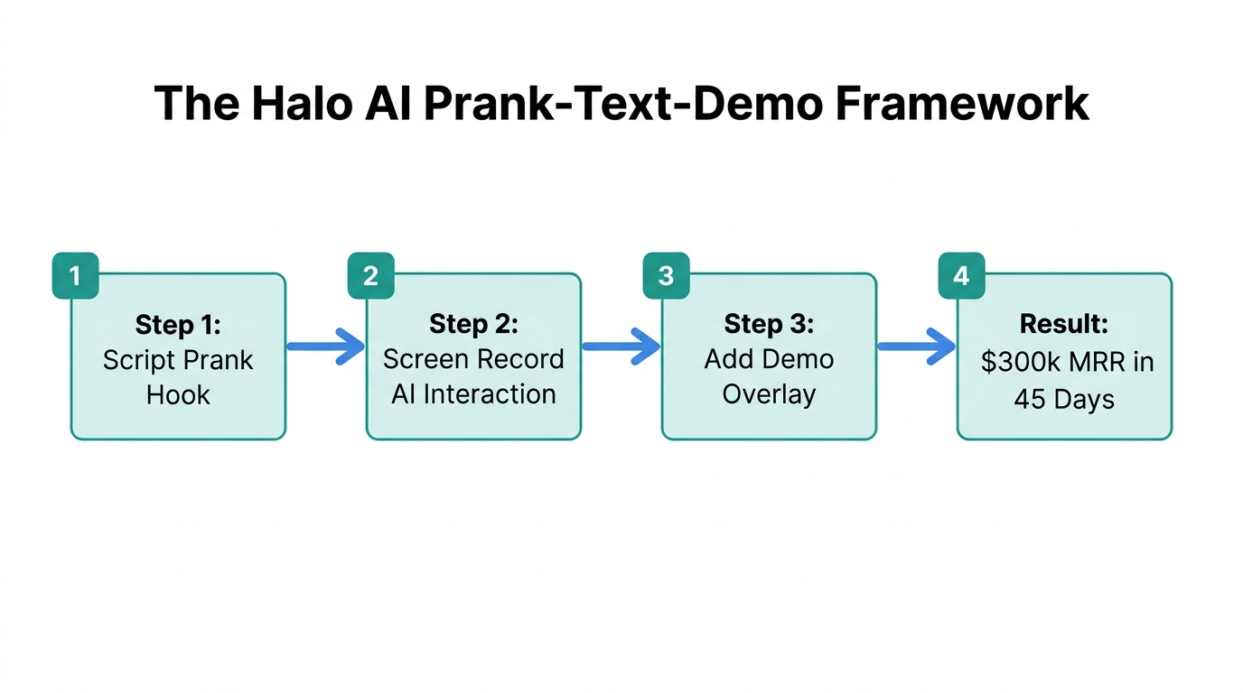 The four-step Halo AI framework for rapid MRR growth.