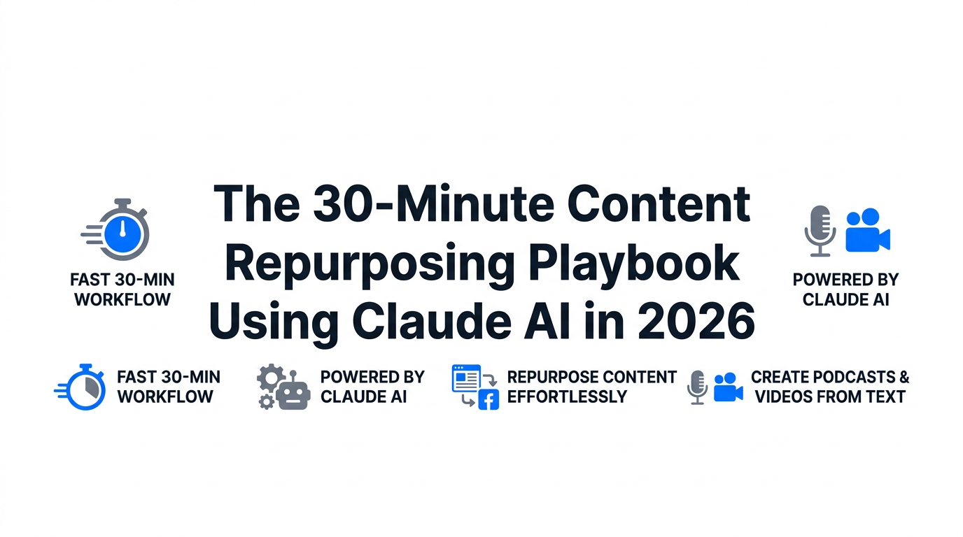 The 30-Minute Content Repurposing Playbook Using Claude AI in 2026