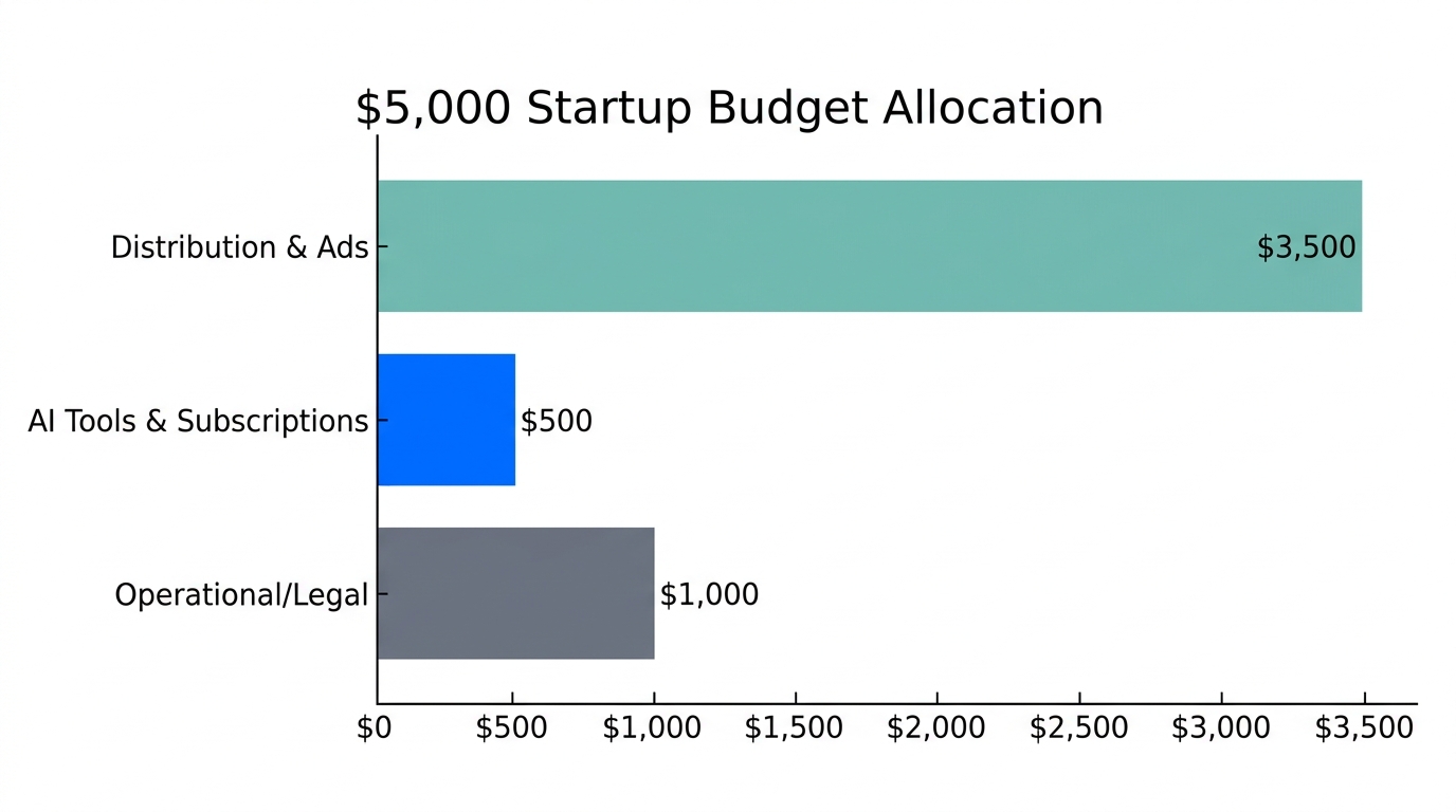 A strategic breakdown of how to allocate a $5,000 MVP budget.
