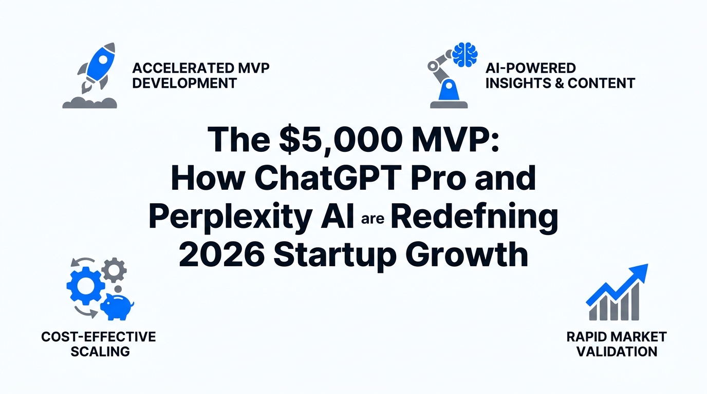 The $5,000 MVP: How ChatGPT Pro and Perplexity AI are Redefining 2026 Startup Growth