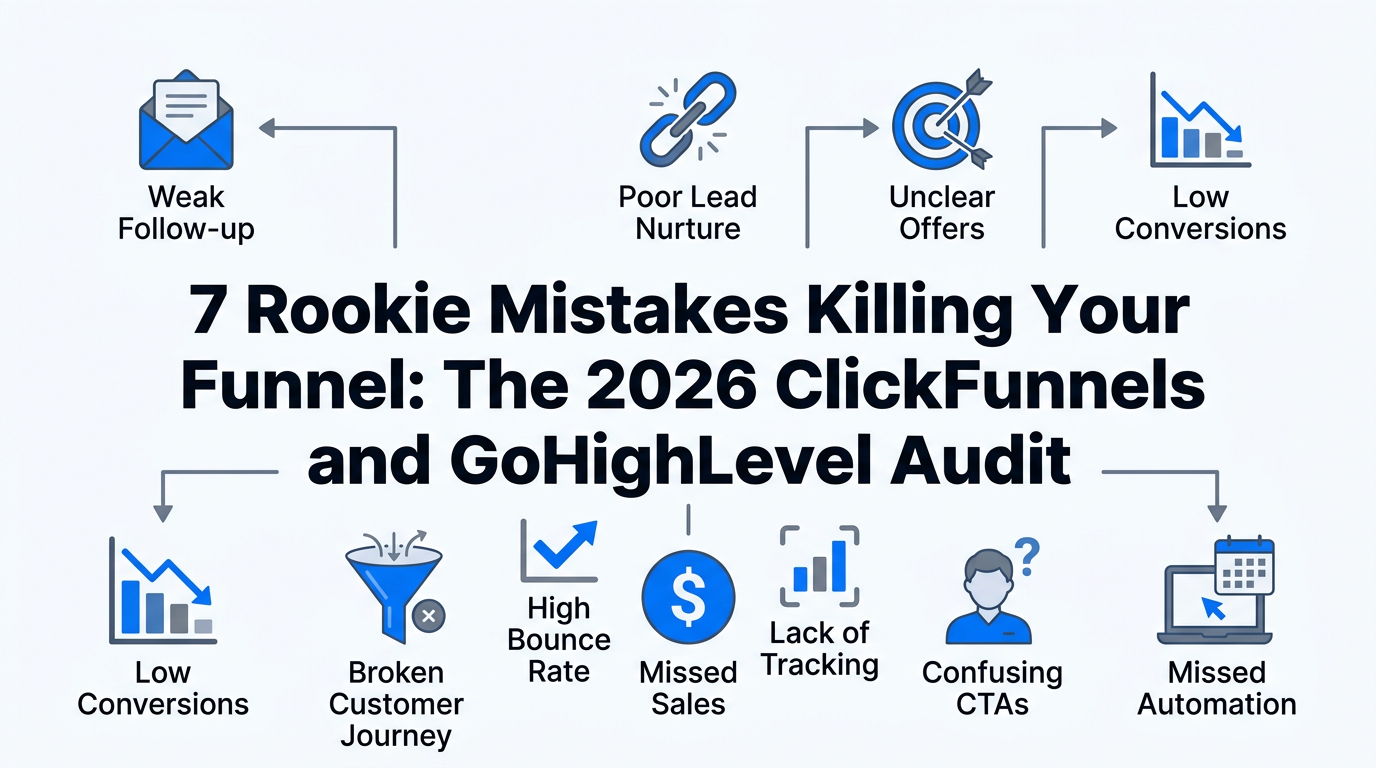 7 Rookie Mistakes Killing Your Funnel: The 2026 ClickFunnels and GoHighLevel Audit