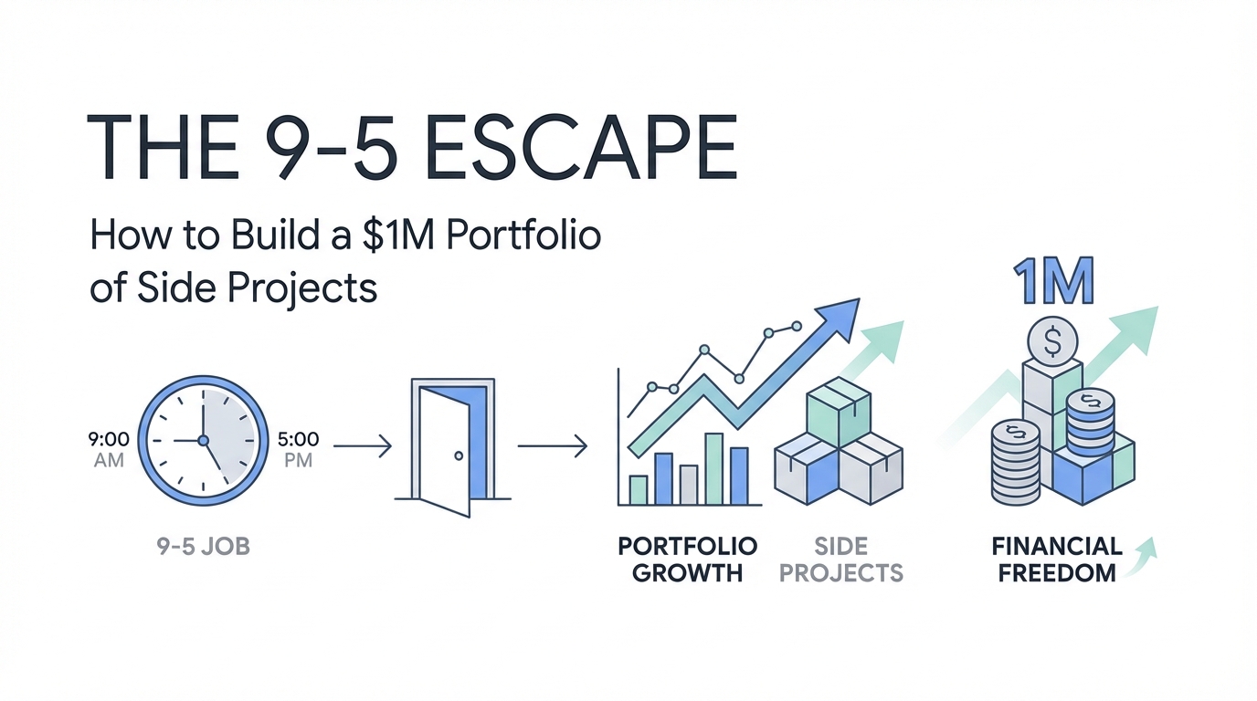 The 9-5 Escape: How to Build a $1M Portfolio of Side Projects