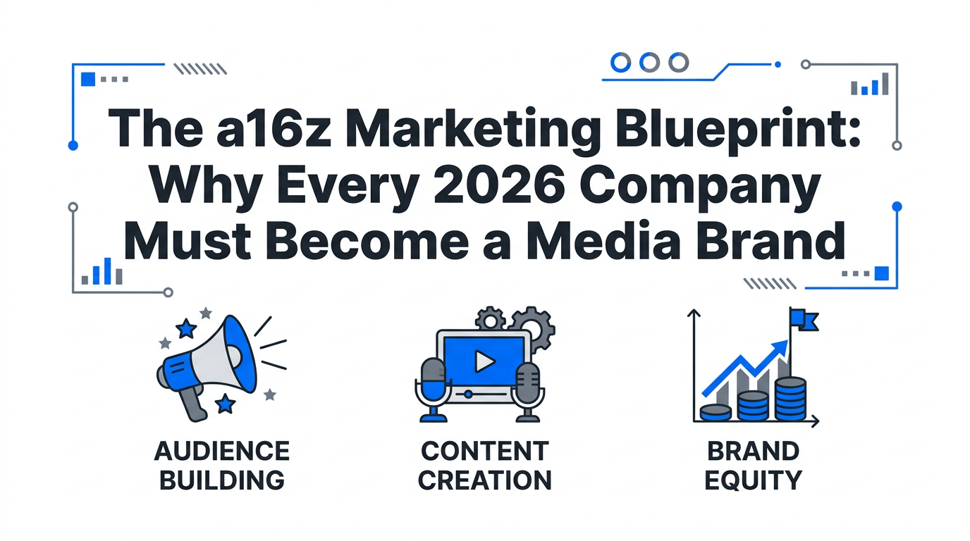 The a16z Marketing Blueprint: Why Every 2026 Company Must Become a Media Brand