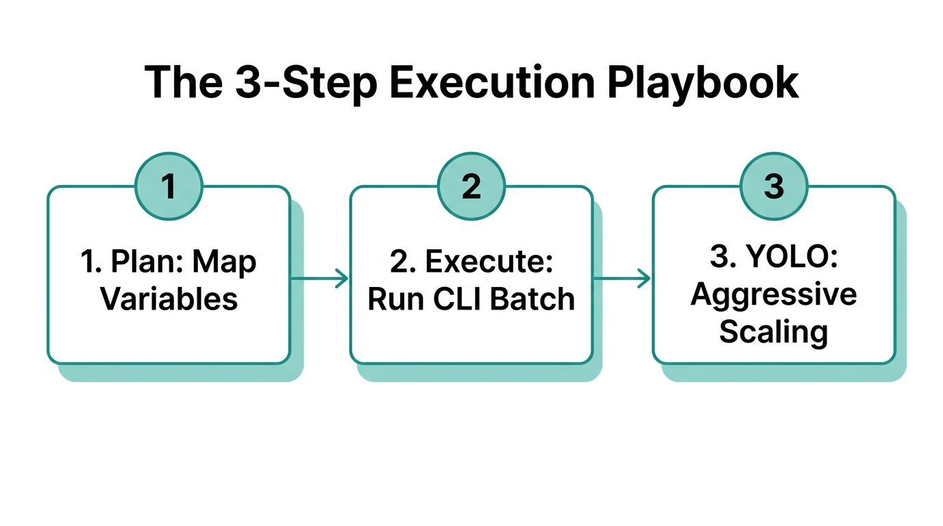 The three-stage workflow for launching hyper-personalized ad campaigns
