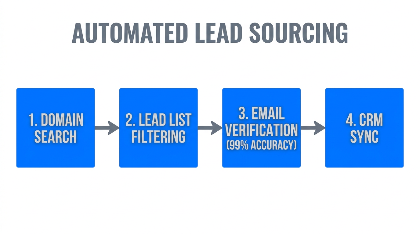 A 4-step workflow for discovery and verification of high-quality leads.