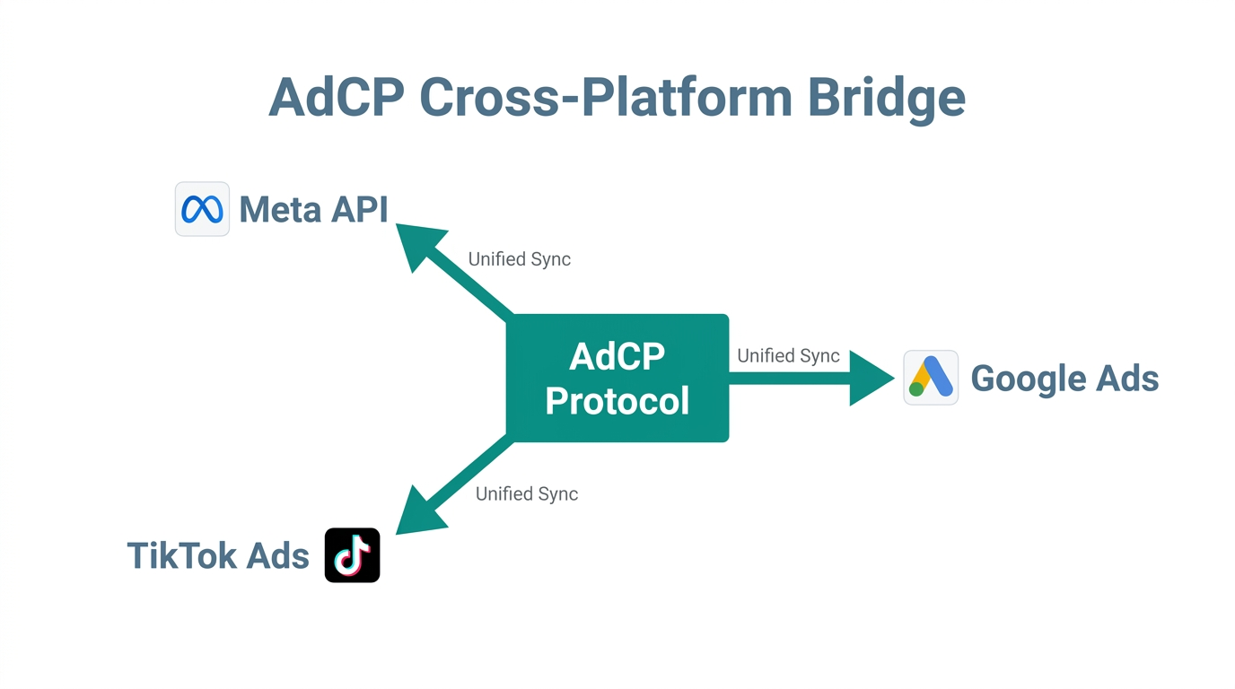 How the AdCP protocol unifies management across major ad platforms.