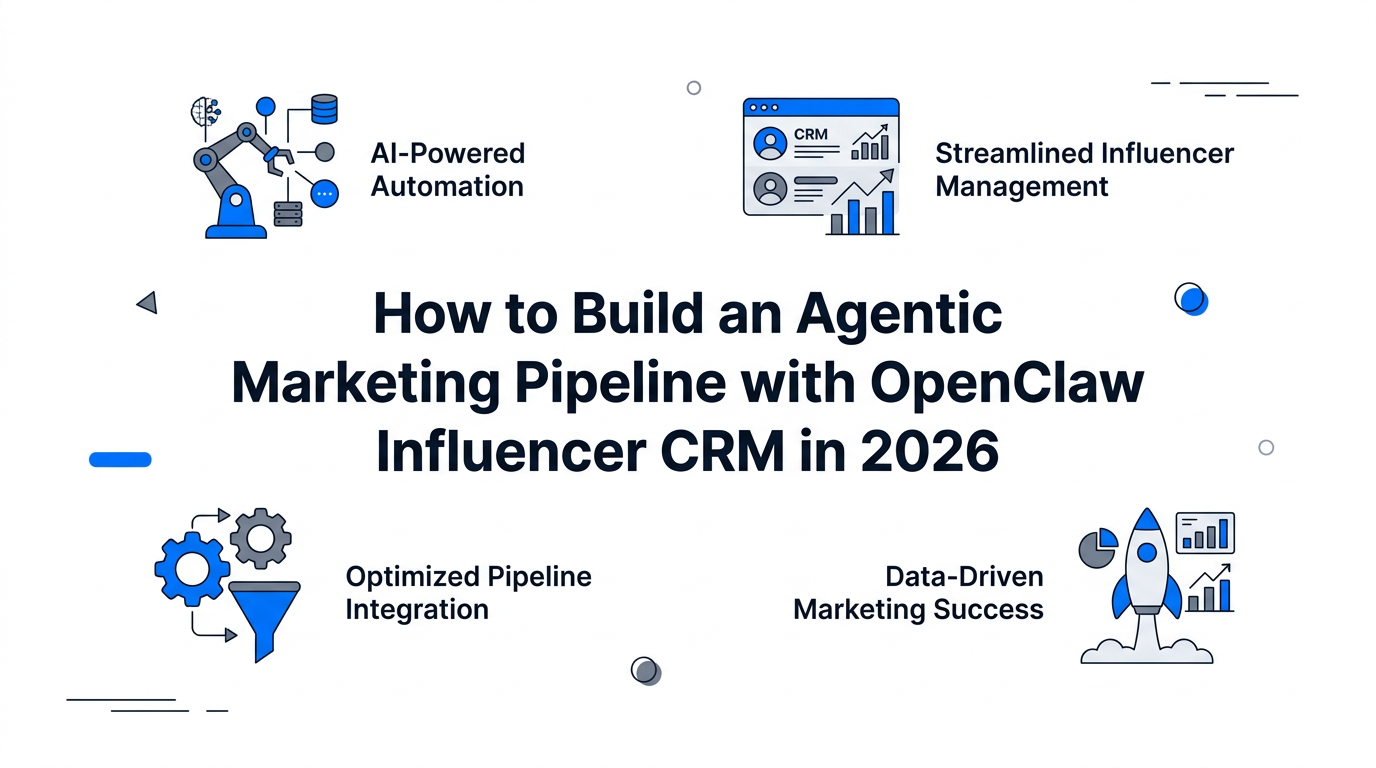 How to Build an Agentic Marketing Pipeline with OpenClaw Influencer CRM in 2026