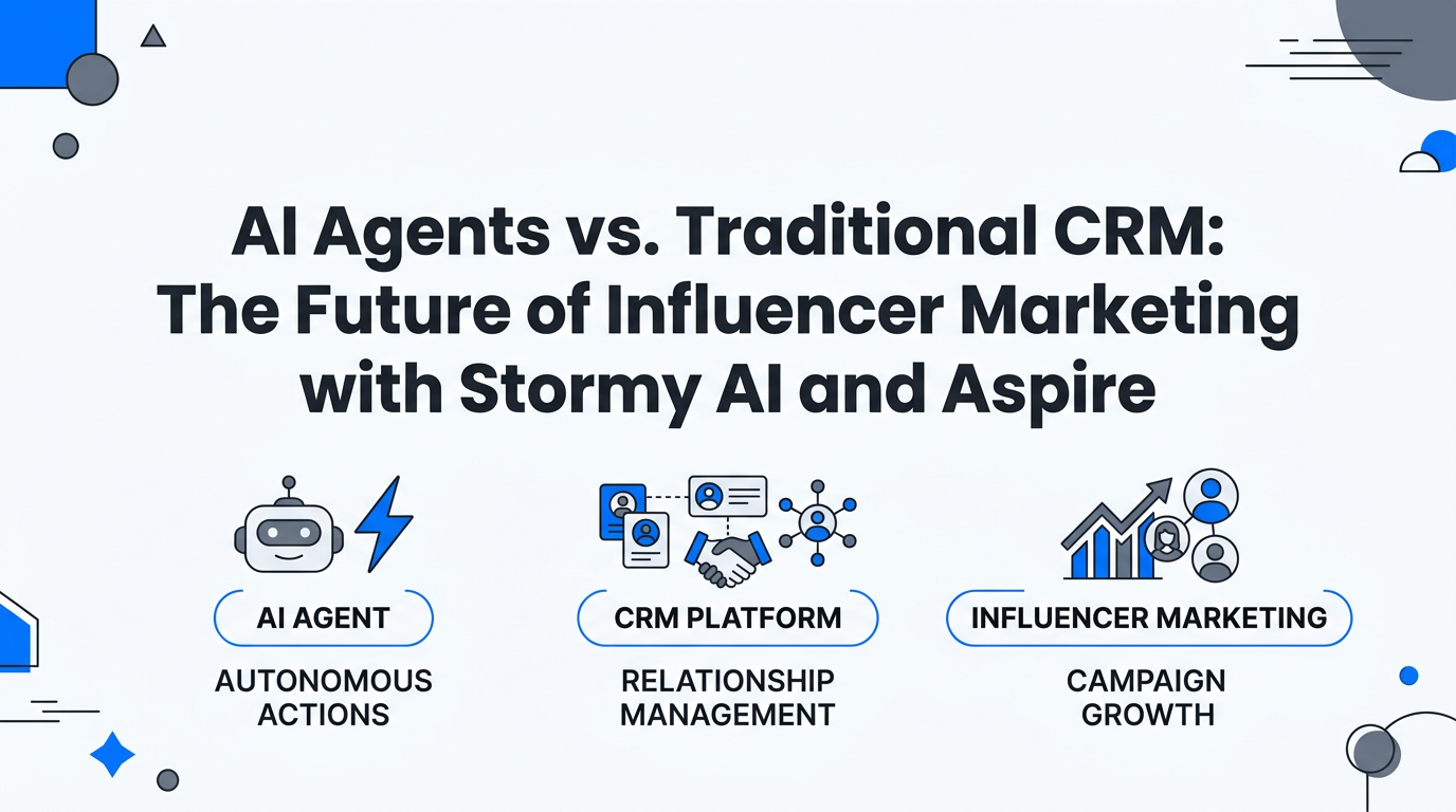AI Agents vs. Traditional CRM: The Future of Influencer Marketing with Stormy AI and Aspire