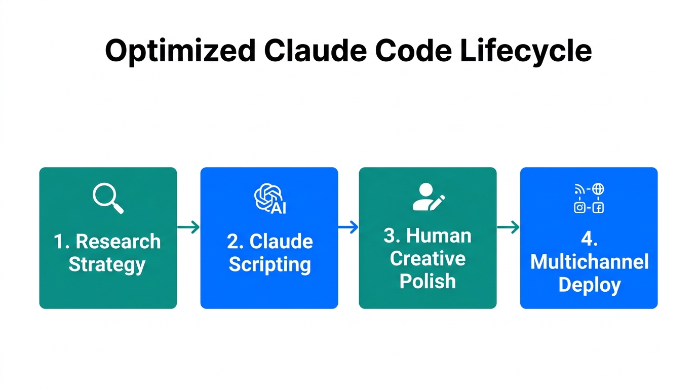 A streamlined workflow for integrating Claude Code into production.