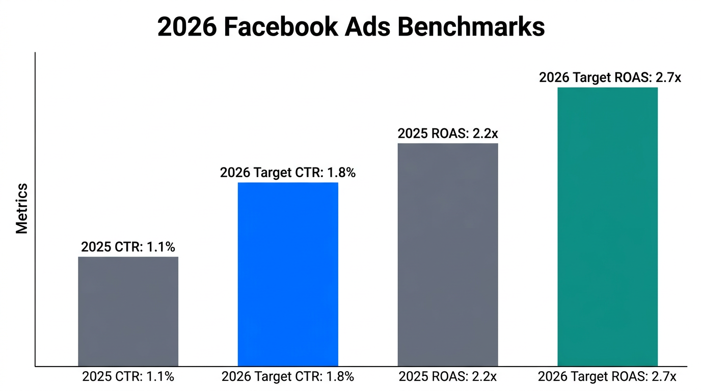 Comparison of 2025 averages versus the 2026 performance targets.