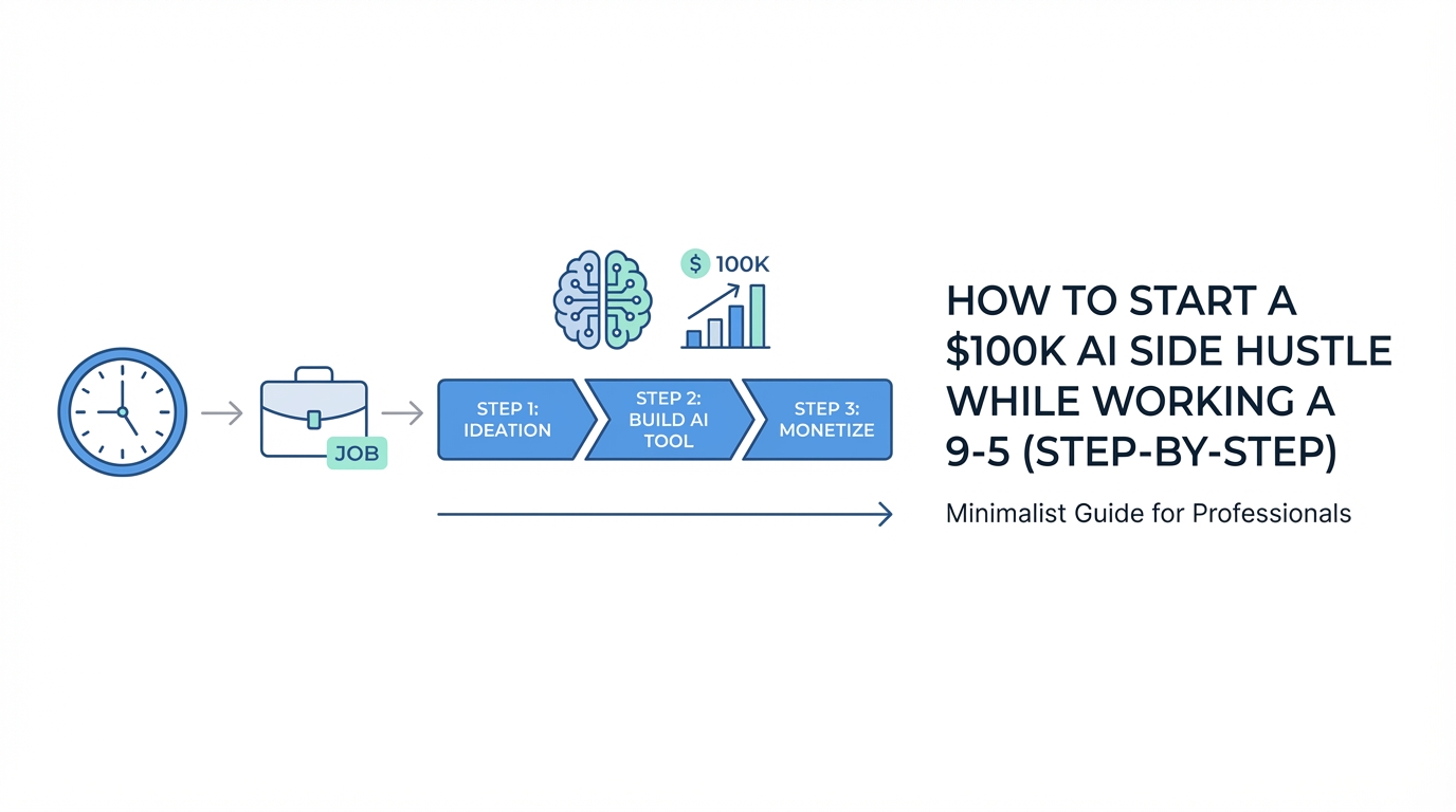 How to Start a $100K AI Side Hustle While Working a 9-5 (Step-by-Step)