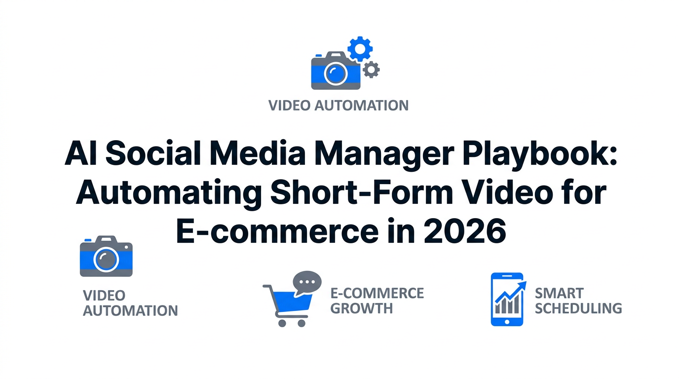 AI Social Media Manager Playbook: Automating Short-Form Video for E-commerce in 2026