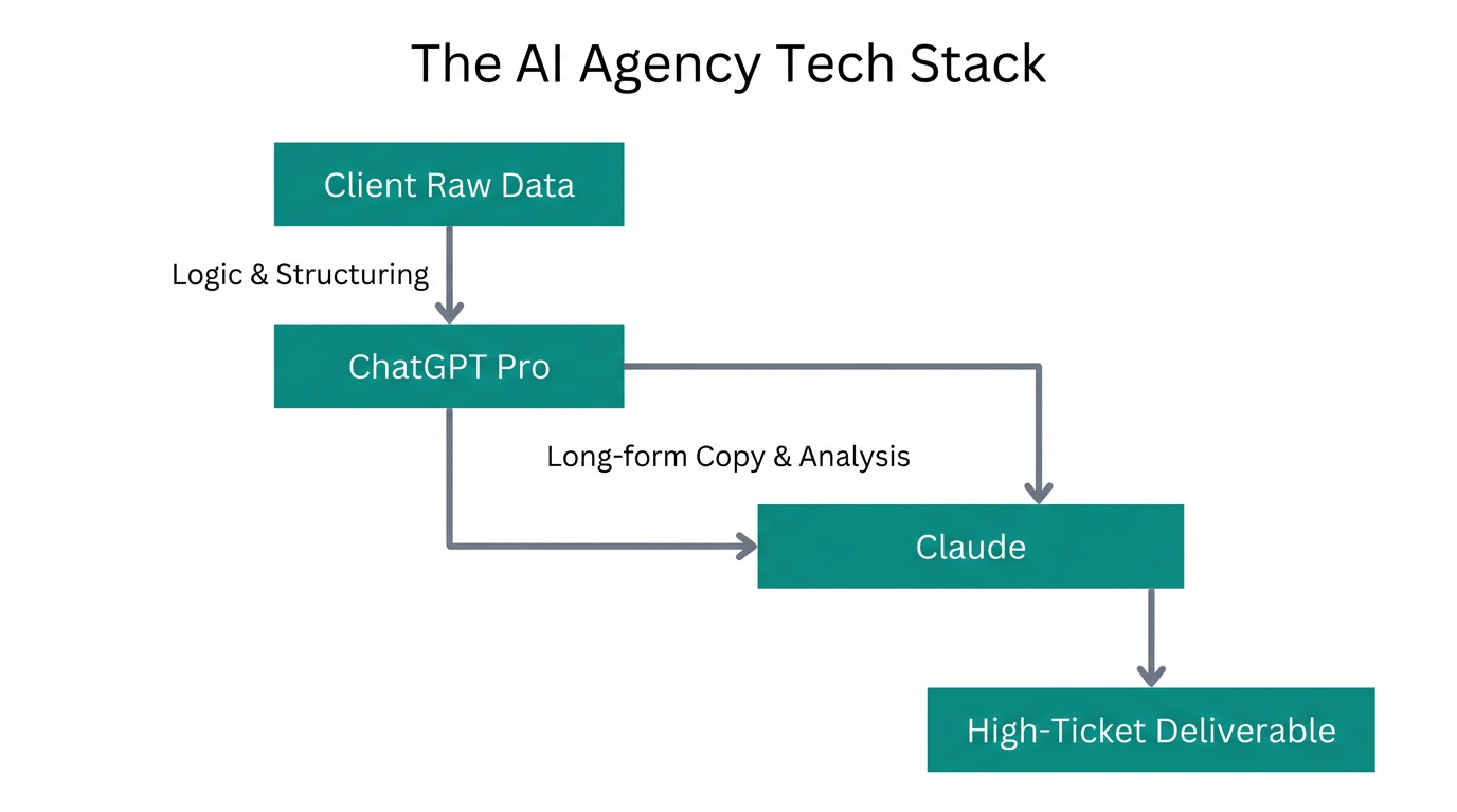 Workflow integration using ChatGPT Pro and Claude for business deliverables.