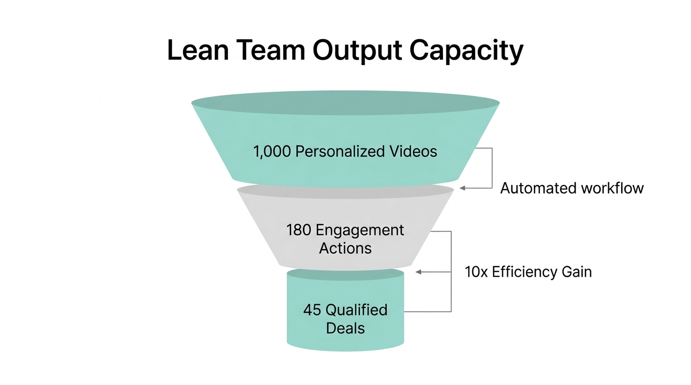 Operational efficiency gains for lean sales teams using automation.