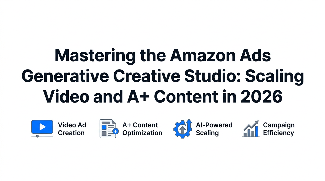 Mastering the Amazon Ads Generative Creative Studio: Scaling Video and A+ Content in 2026