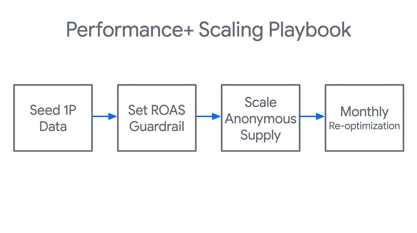 The four-step workflow for scaling performance-driven ad spend.