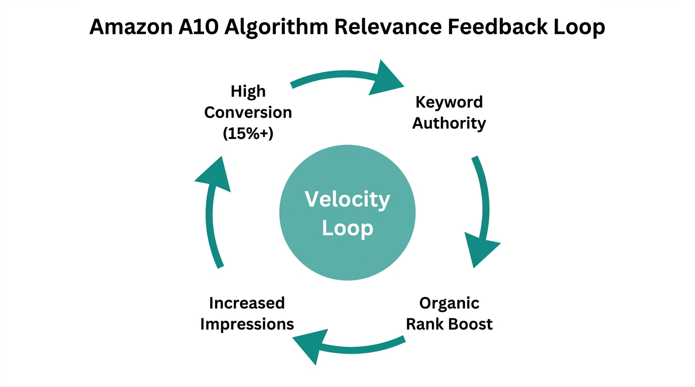 How conversion velocity drives organic ranking in the A10 algorithm.