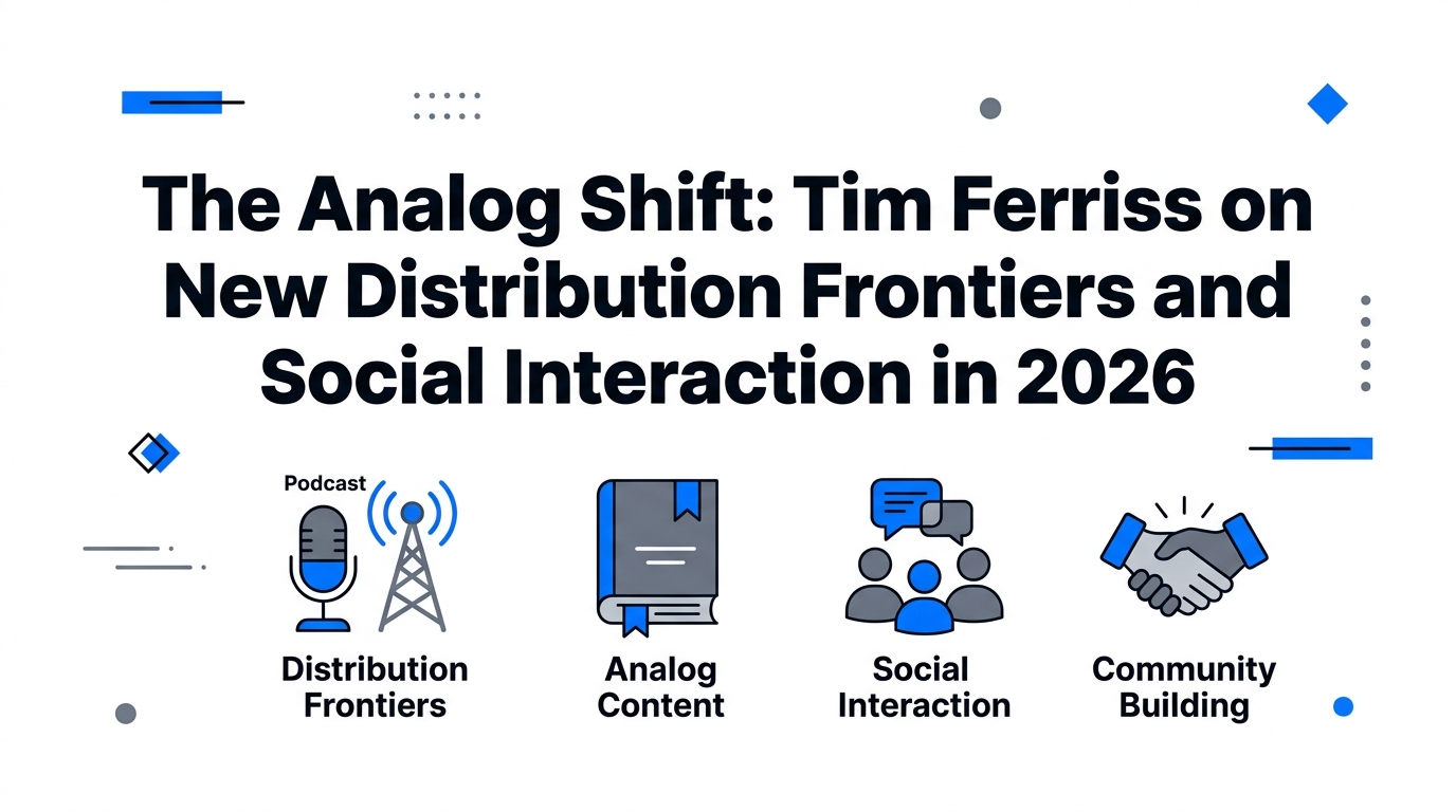 The Analog Shift: Tim Ferriss on New Distribution Frontiers and Social Interaction in 2026