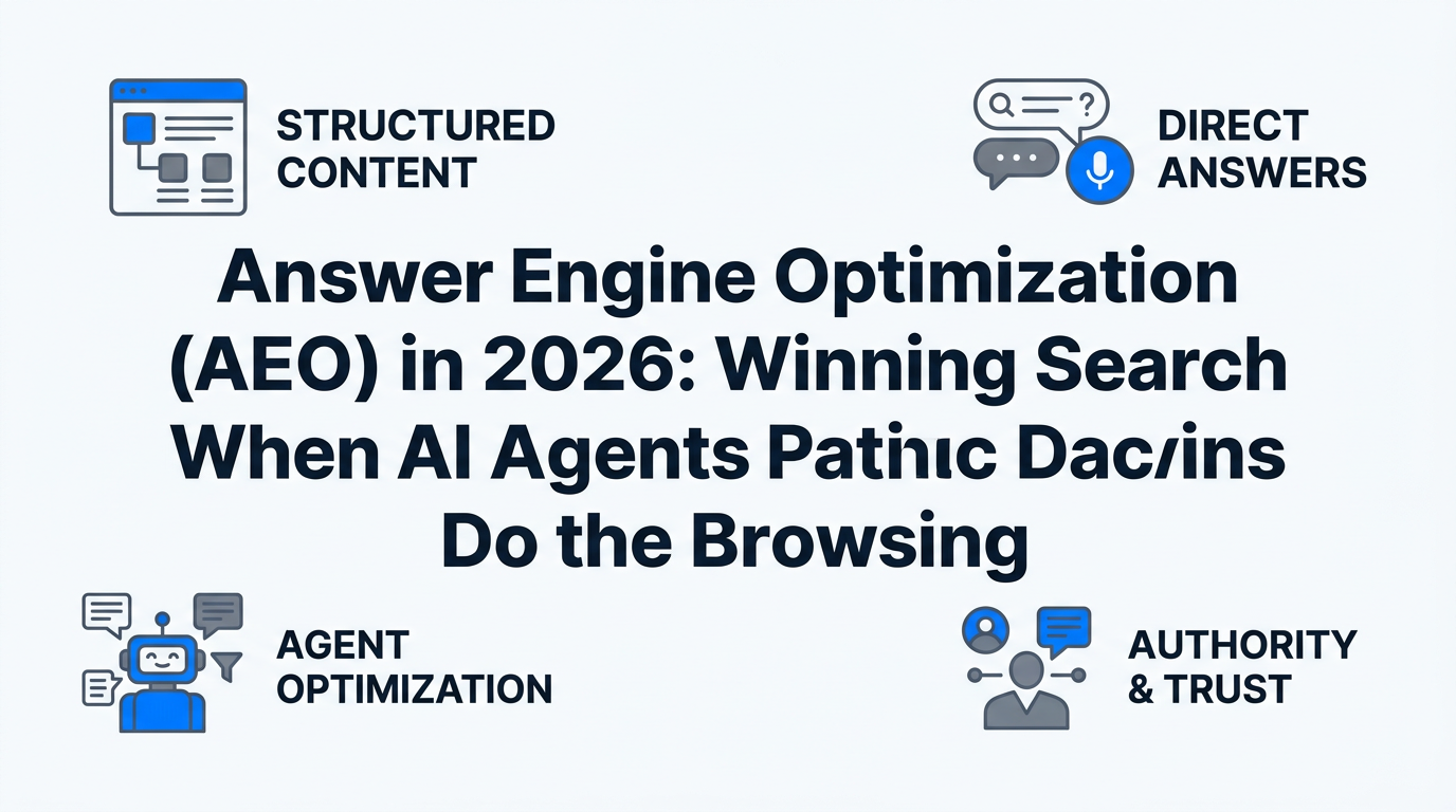 Answer Engine Optimization (AEO) in 2026: Winning Search When AI Agents Do the Browsing
