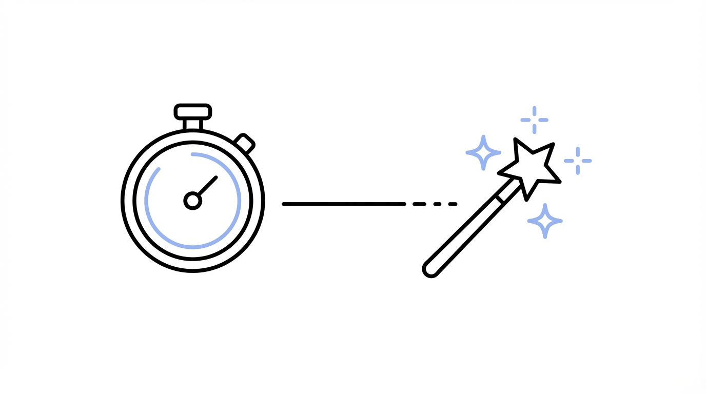 Time To Magic Concept