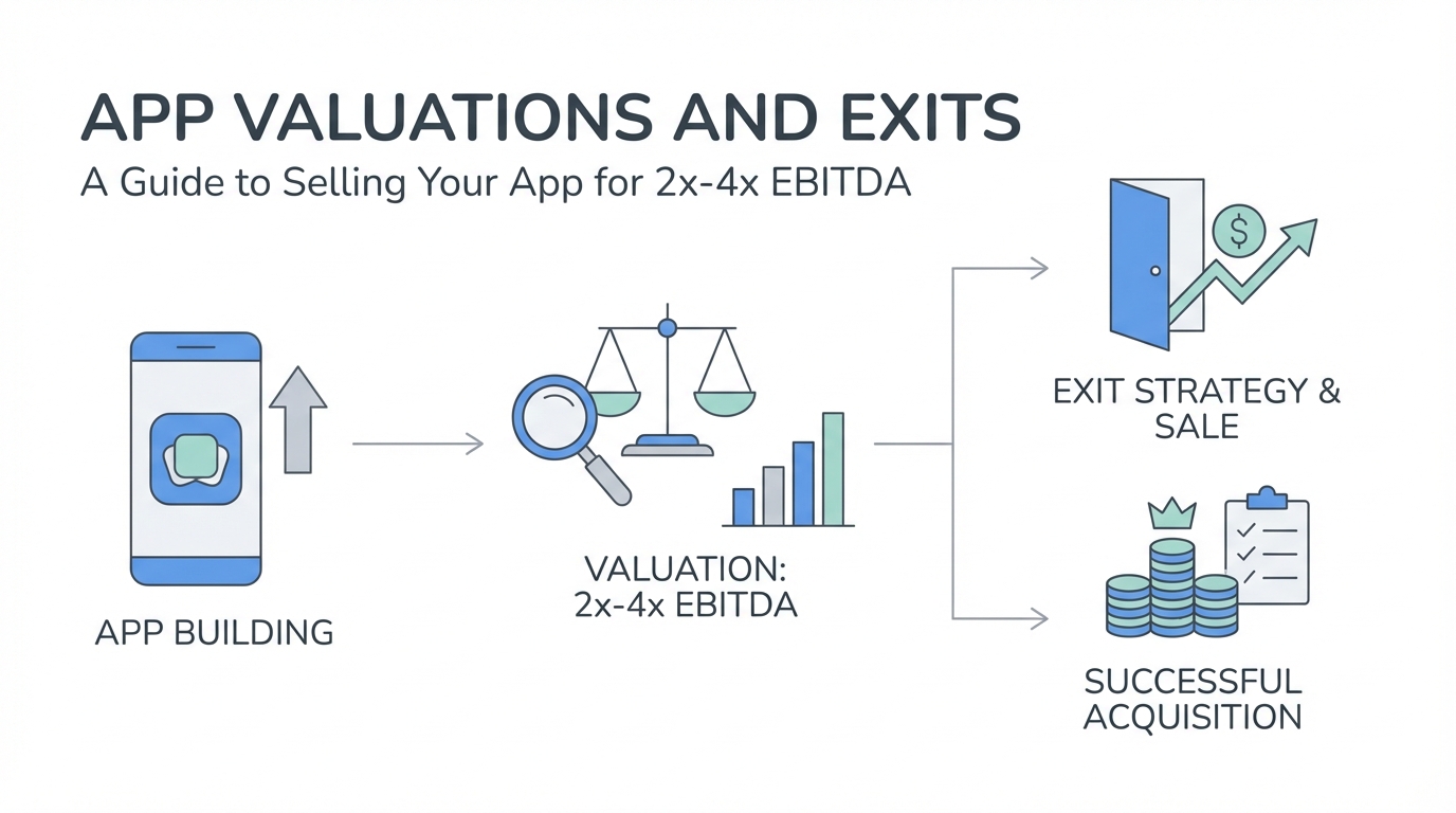 App Valuations and Exits: A Guide to Selling Your App for 2x-4x EBITDA