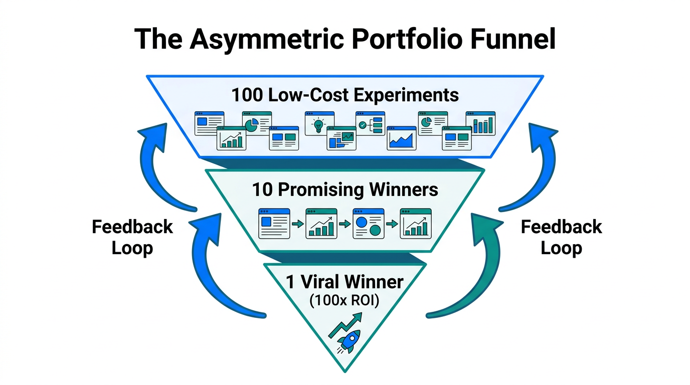 Filtering marketing experiments to identify high-ROI viral winners.