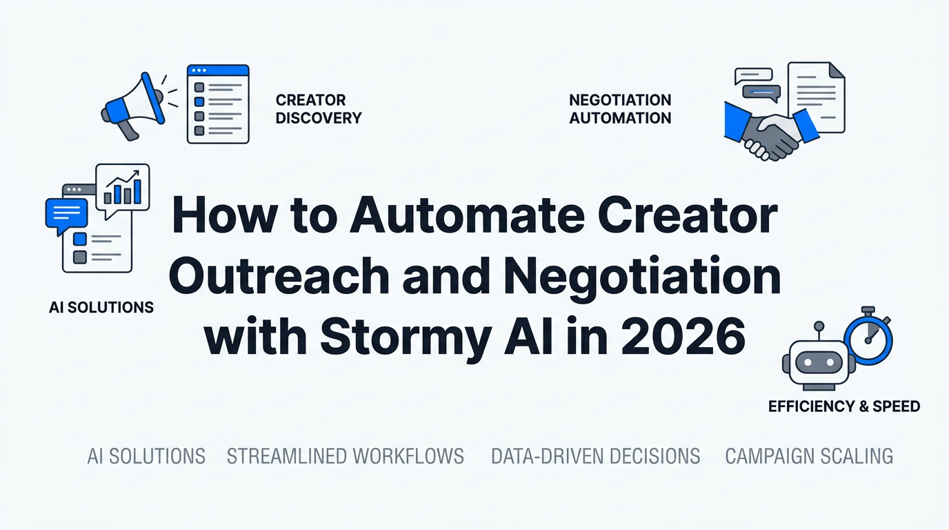 How to Automate Creator Outreach and Negotiation with Stormy AI in 2026