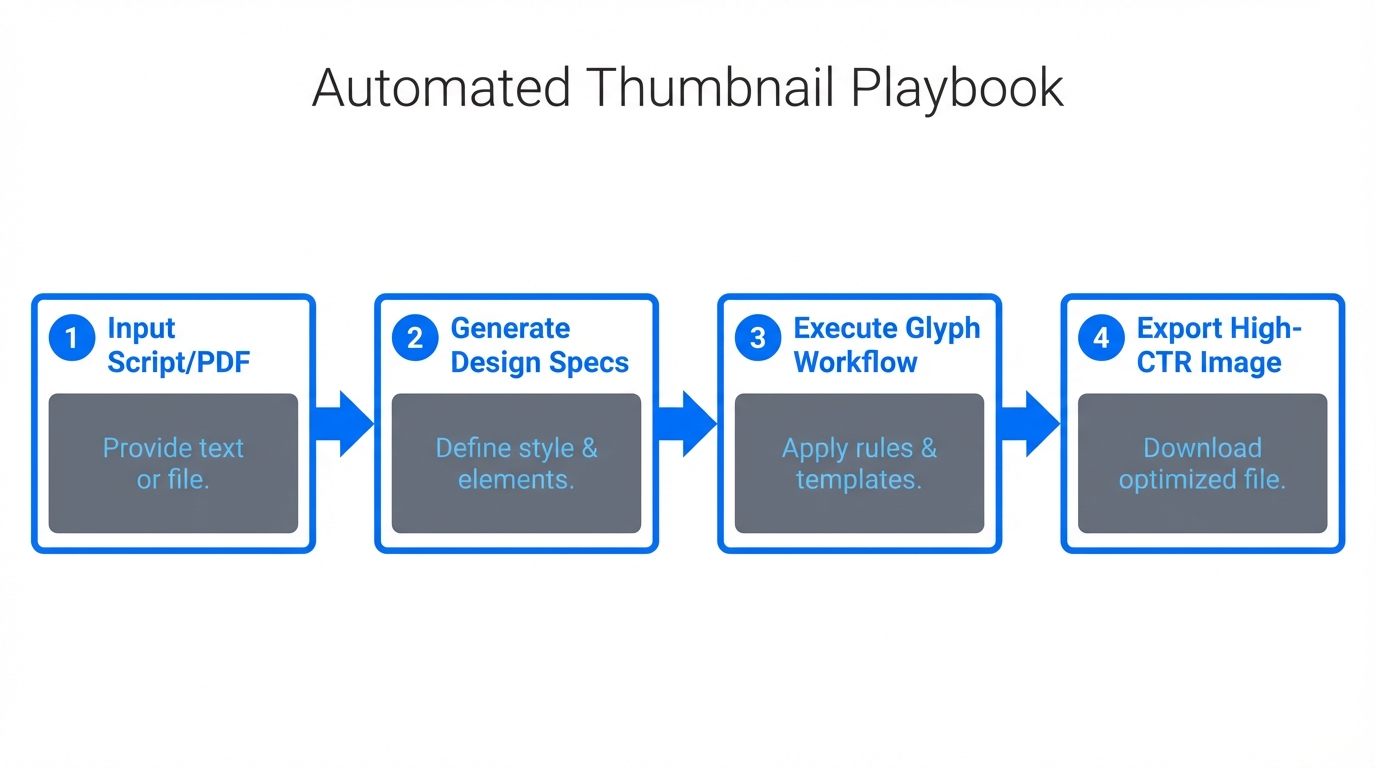 A four-step playbook for automating high-CTR thumbnail production.