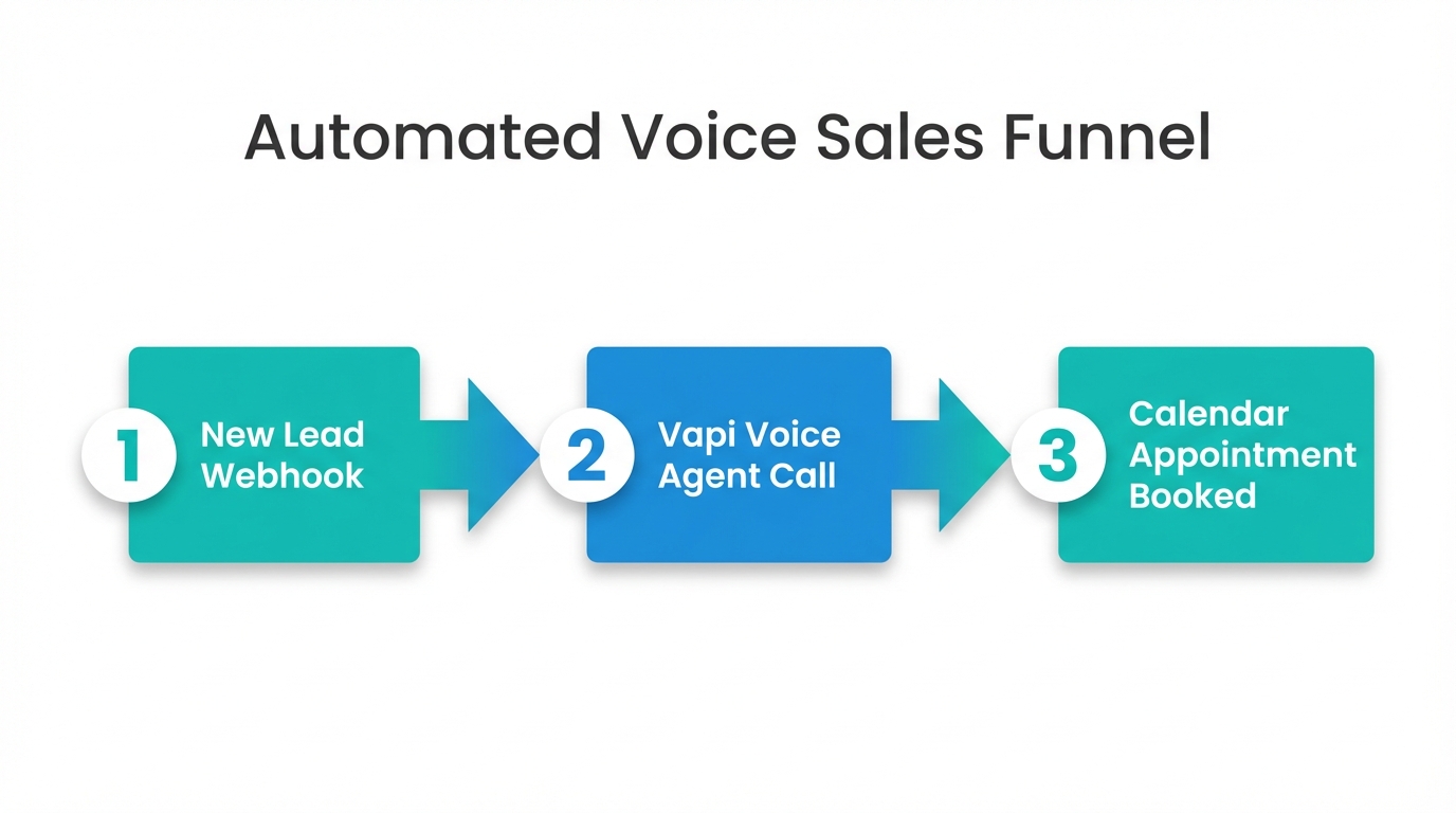 Automated booking process using Vapi voice agents.
