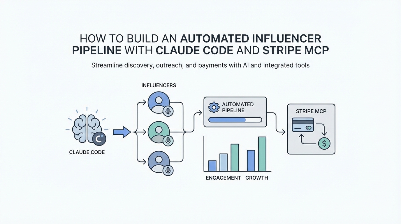 How to Build an Automated Influencer Pipeline with Claude Code and Stripe MCP