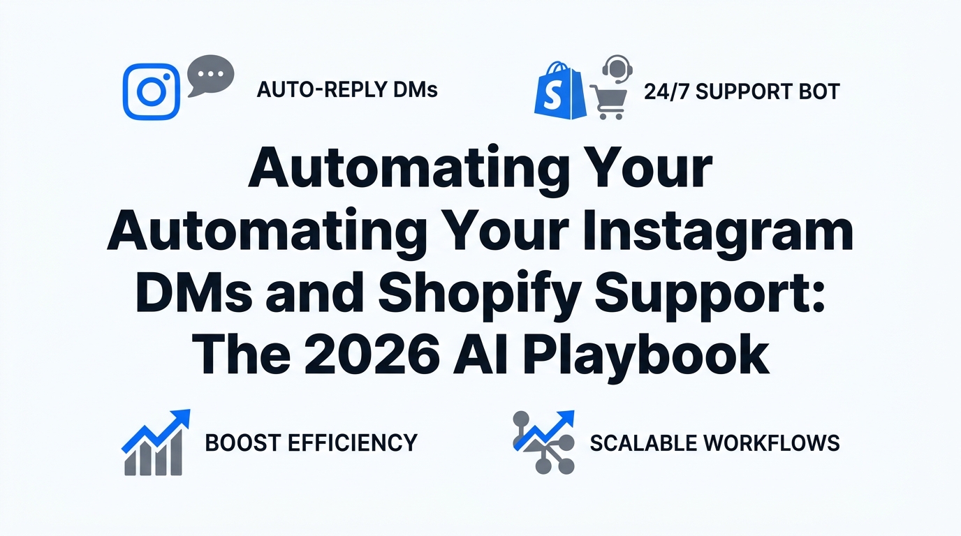 Automating Your Instagram DMs and Shopify Support: The 2026 AI Playbook