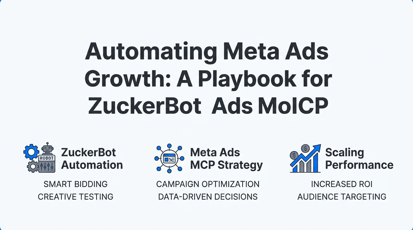 Automating Meta Ads Growth: A Playbook for ZuckerBot and Meta Ads MCP