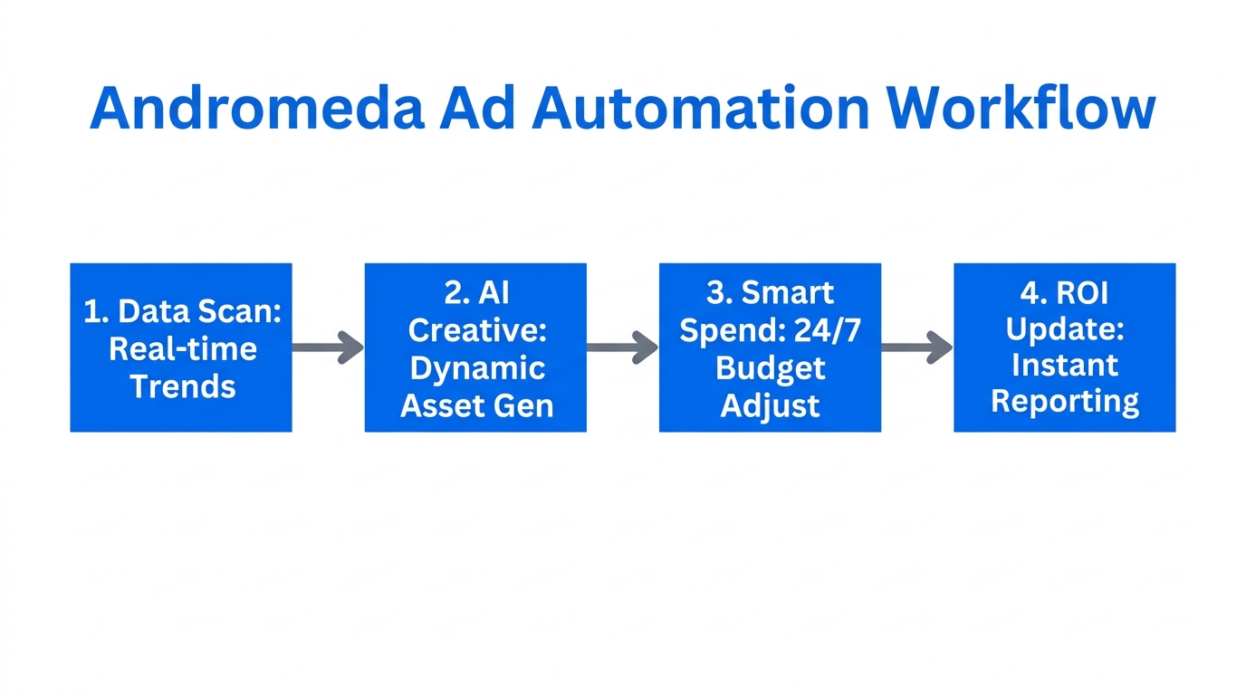 Step-by-step automated workflow for Meta and TikTok ad management.