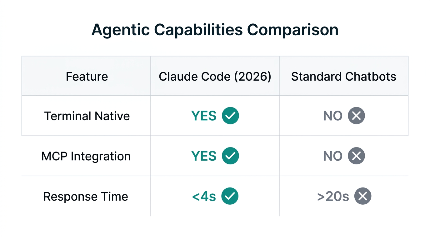 Technical comparison between Claude Code and traditional AI tools.