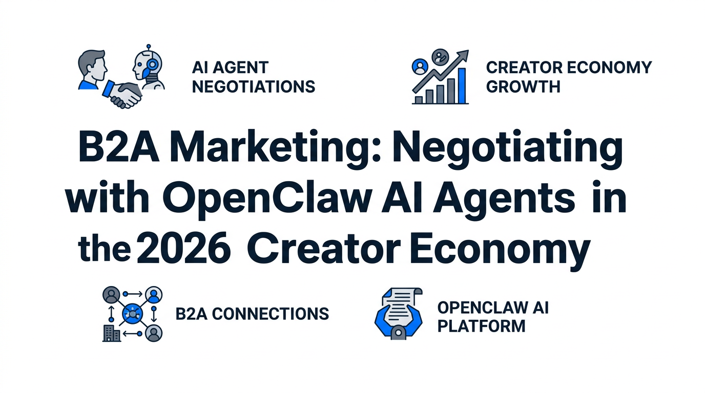 B2A Marketing: Negotiating with OpenClaw AI Agents in the 2026 Creator Economy