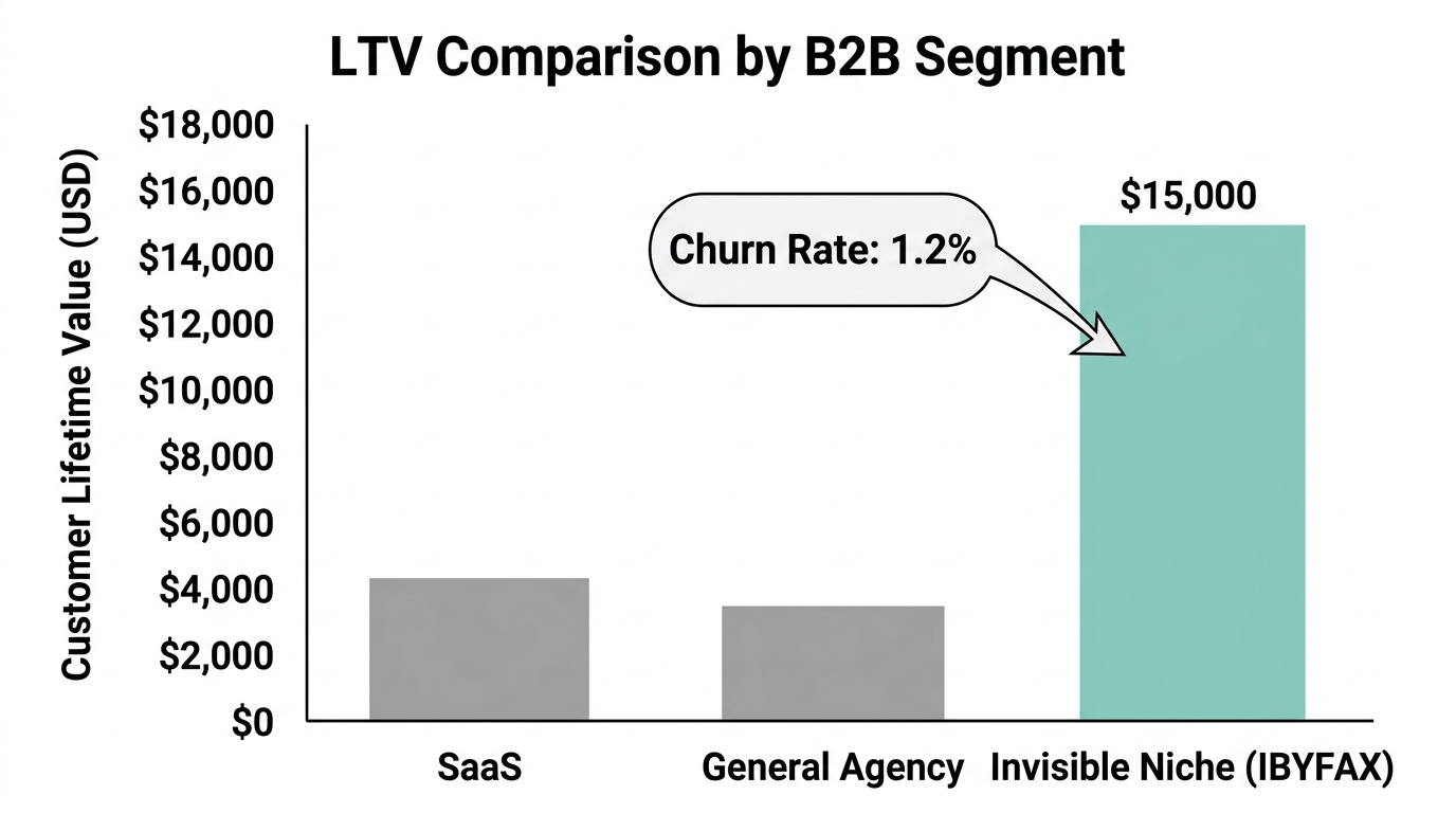 Data visualization comparing lifetime value and churn rates across segments.
