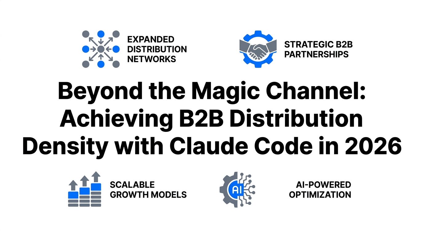 Beyond the Magic Channel: Achieving B2B Distribution Density with Claude Code in 2026